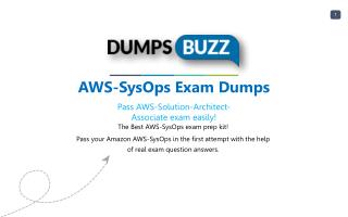 Purchase REAL AWS-SysOps Test VCE Exam Dumps