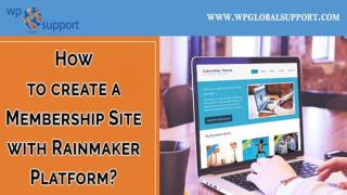 How to create a Membership Site with Rainmaker Platform?