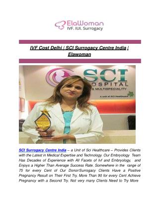 IVF Cost Delhi | SCI Surrogacy Centre India | Elawoman