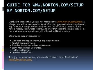 www.Norton.com/Setup - Download and Install