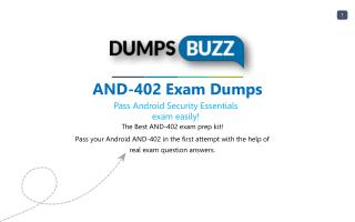 Mind Blowing REAL Android AND-402 VCE test questions