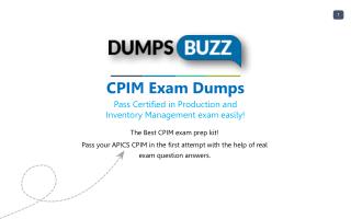 APICS CPIM Dumps Download CPIM practice exam questions for Successfully Studying