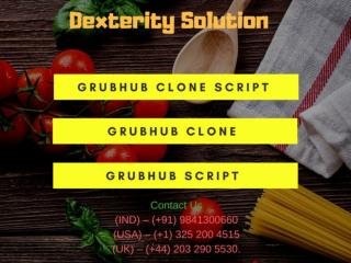 Grubhub Clone Script - Grubhub Clone