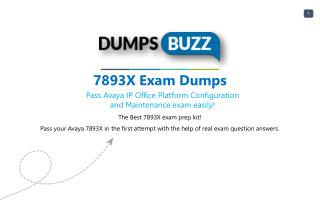 Latest and Valid 7893X Braindumps - Pass 7893X exam with New sample questions