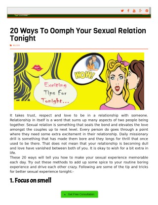 20 Ways To Oomph Your Relation Tonight