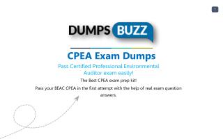 Improve Your CPEA Test Score with CPEA VCE test questions