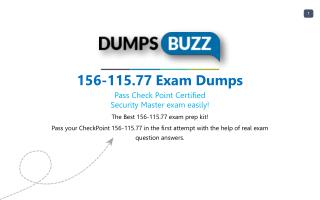 156-115.77 Test prep with real CheckPoint 156-115.77 test questions answers and VCE