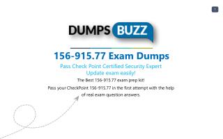 Buy 156-915.77 VCE Question PDF Test Dumps For Immediate Success