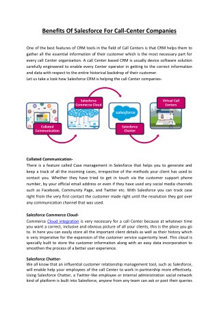 Benefits Of Salesforce For Call-Center Companies