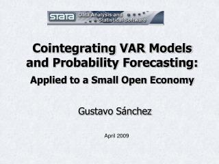 Cointegrating VAR Models and Probability Forecasting: Applied to a Small Open Economy