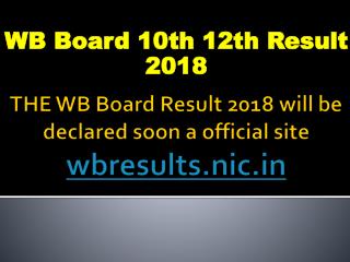 WB Board Result 2018