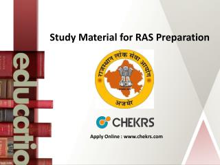 Study Material for RAS Preparation