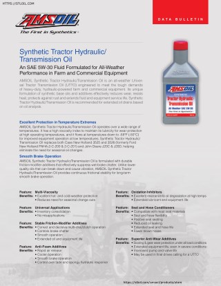 AMSOILSyntheticTractorHydraulicTransmissionOilATH