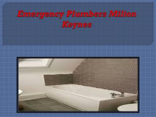 Emergency Plumbers Milton Keynes