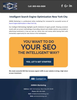 Intelligent Search Engine Optimization New York City