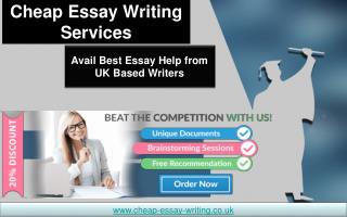 Cheap Essay Writing Services - Avail Best Essay Help