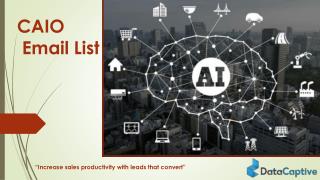 CAIO email list | Chief Artificial Intelligence Officers (CAIO) MAILING LIST