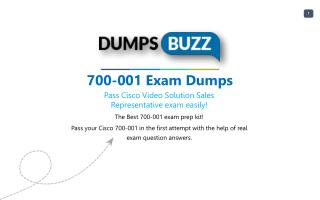 Cisco 700-001 Braindumps - 100% success Promise on 700-001 Test