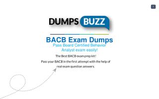Latest and Valid BACB Braindumps - Pass BACB exam with New sample questions