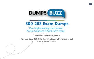 300-208 PDF Test Dumps - Free Cisco 300-208 Sample practice exam questions