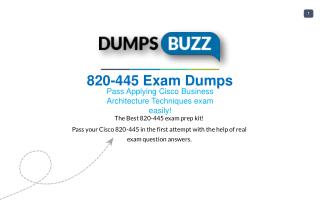 820-445 PDF Test Dumps - Free Cisco 820-445 Sample practice exam questions