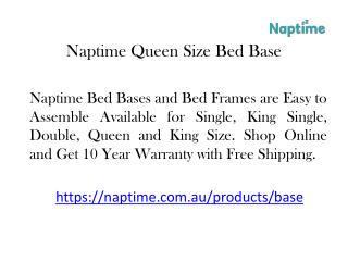 Naptime Queen Size Bed Base