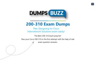 New 200-310 VCE exam questions with Free Updates