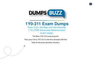 Citrix 1Y0-311 Test Braindumps to Pass 1Y0-311 exam questions