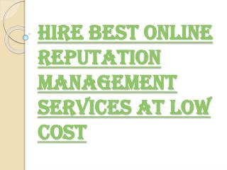 Things Which Best Online Reputation Management Companies Do