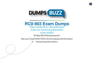CompTIA RC0-903 Test Braindumps to Pass RC0-903 exam questions