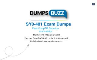 Latest and Valid SY0-401 Braindumps - Pass SY0-401 exam with New sample questions