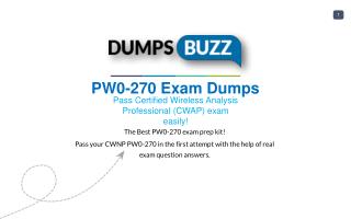 Prompt Purchase PW0-270 PDF VCE Exam Dumps