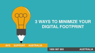 How To Minimize Your Digital Footprint