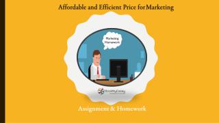 Get Marketing Assignment Writing Help With Affordable Cost