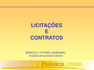 LICITAÇÕES E CONTRATOS