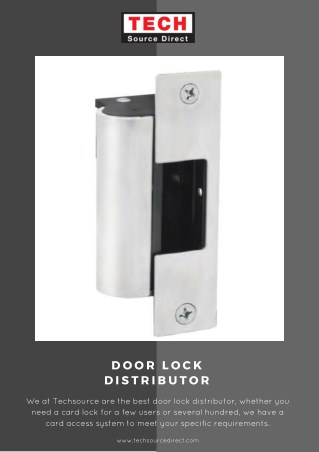 Door lock distributor