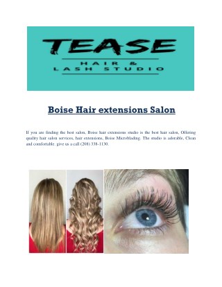 Boise Hair extensions Salon
