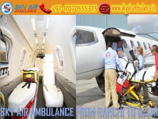 Get Sky Air Ambulance in Ranchi with Life-Saving Tools by Sky Air Ambulance