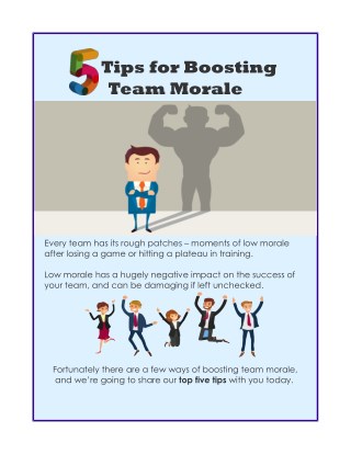 5 Tips for Boosting Team Morale