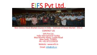 Online Stock Market Training Institute - Eifs.in