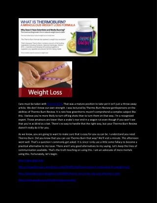Thermo Burn - Ultimate Formula For Weight Loss
