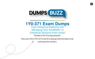 Buy 1Y0-371 VCE Question PDF Test Dumps For Immediate Success