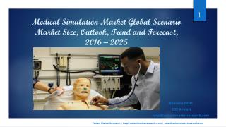 Medical Simulation Market Global Scenario Market Size, Outlook, Trend and Forecast, 2016 â€“ 2025
