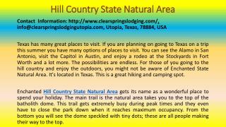 Enchanted State Natural Area in the Texas Hill Country