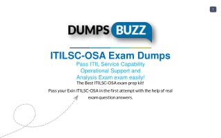 Exin ITILSC-OSA Braindumps - 100% success Promise on ITILSC-OSA Test