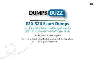 Get real E20-526 VCE Exam practice exam questions