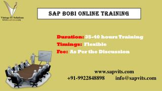 SAP Business Objects course PPT