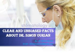 Clear And Unbiased Facts About Dr Simon Ourian Md