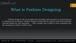 Best fashion designing courses in mumbai