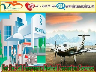 Obtainable Easily Vedanta Air Ambulance from Ranchi to Delhi